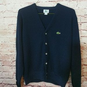Vintage Lacoste M Navy cardgian